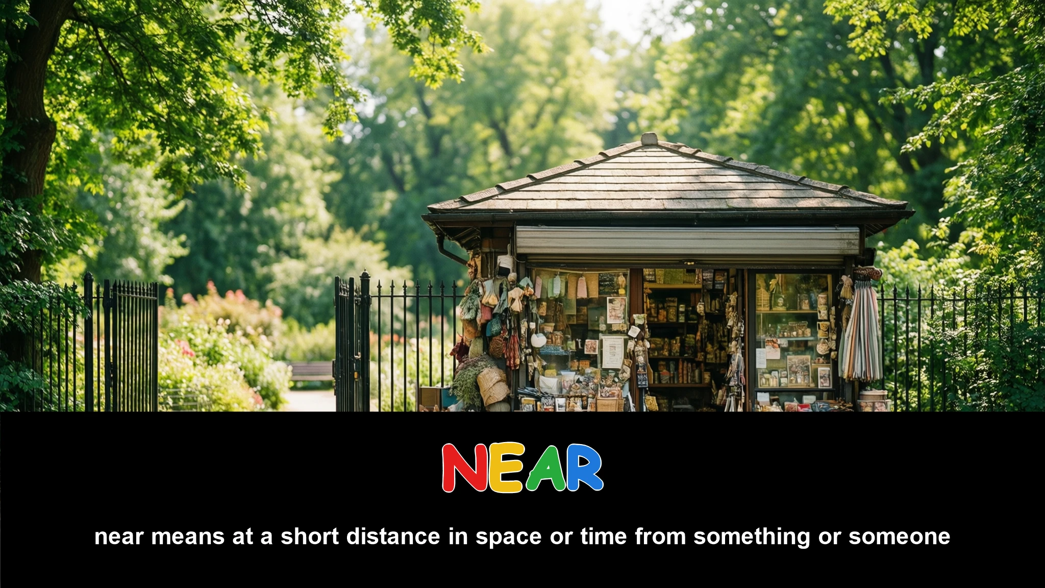 English Illustration for near